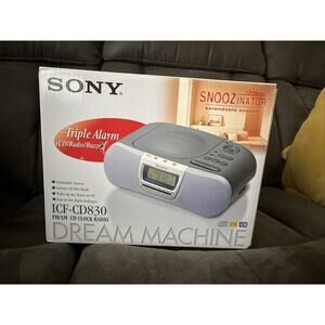 Open Box Sony Dream Machine ICF-CD830 CD AM/FM Alarm Clock Radio Music Player